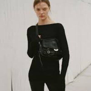 rag & bone Bag Black Leather Field Messenger